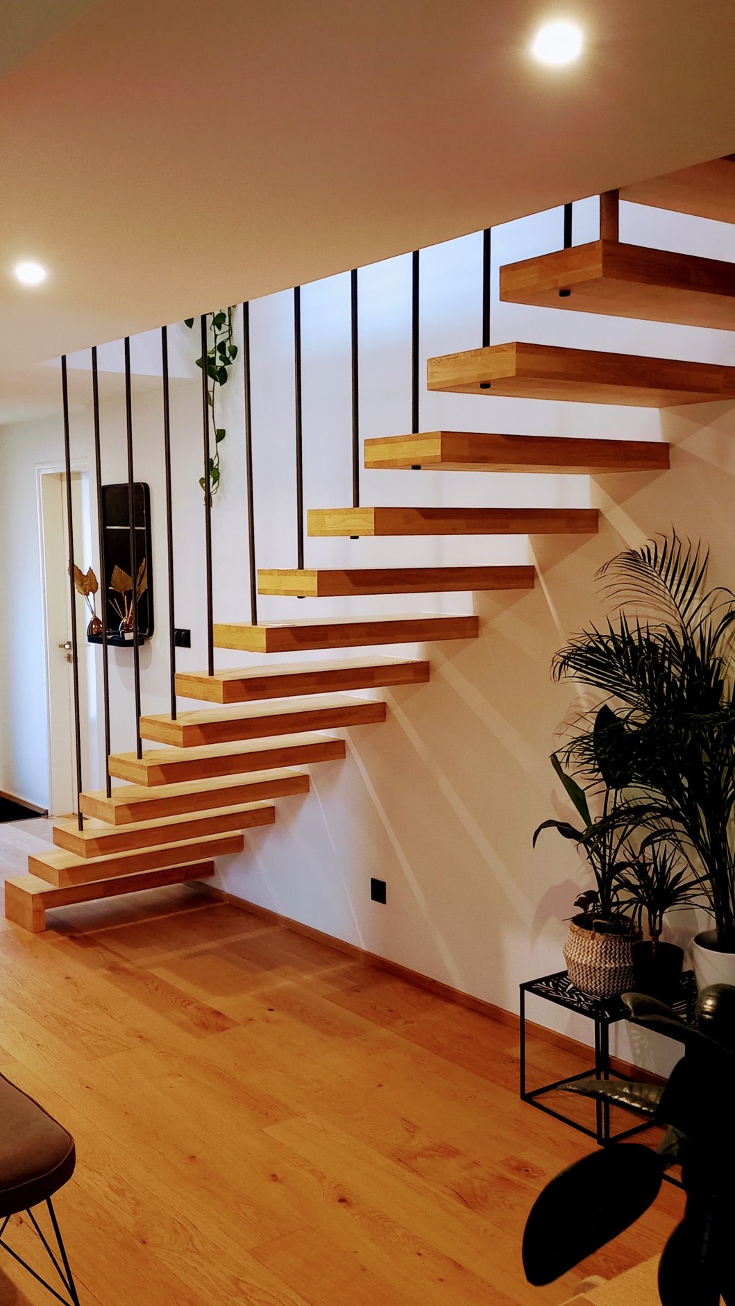 Escalier suspendu